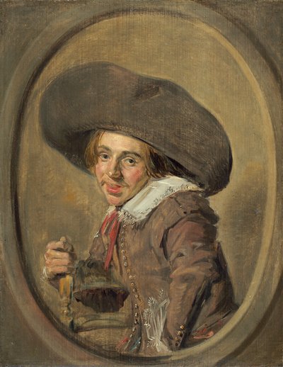 大きな帽子をかぶった青年 作： Frans Hals