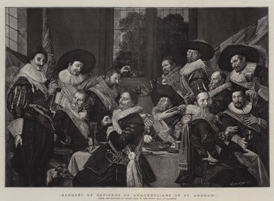 セントアンドリューのアルクビジエの役員の宴会 作： Frans Hals