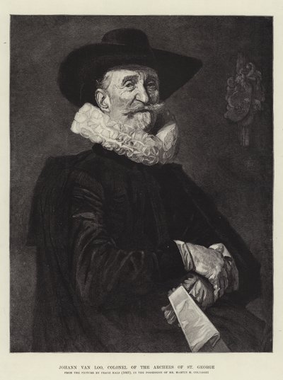 ヨハンファンルー、聖ジョージの射手の大佐 作： Frans Hals