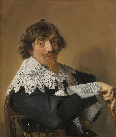 男の肖像。 1635年頃 作： Frans Hals