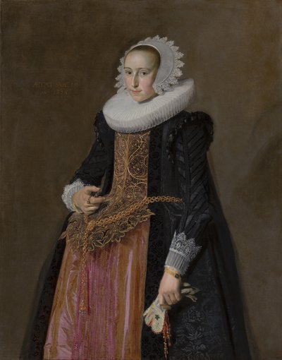 アレッタハネマンスの肖像、1625年 作： Frans Hals