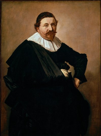 ベルギーの織り製品の商人、ルーカス・デ・クレルクの肖像画。フランス・ハルス（1580-1666）による絵画、1627年頃。キャンバスに油彩。薄暗い：126,5x93cm。アムステルダム国立美術館 作： Frans Hals