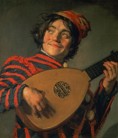 リュートを持つ道化師の肖像 作： Frans Hals