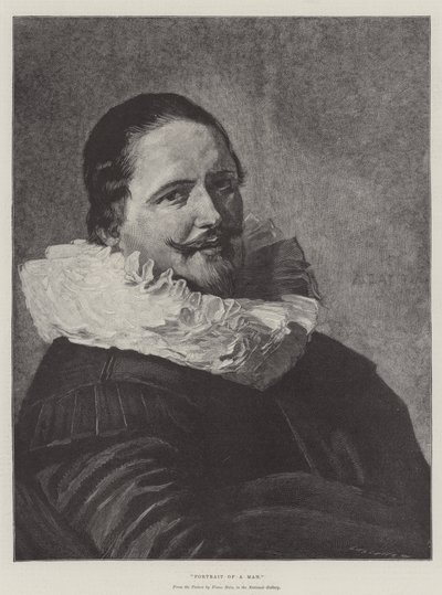 男の肖像 作： Frans Hals