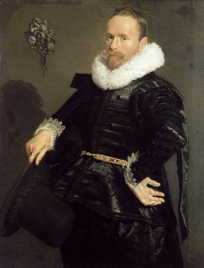 男の肖像、1618-20 作： Frans Hals