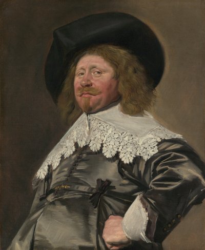 男の肖像、おそらくニコラエスピエテルスデュイストファンフォールハウト、1636年〜38年頃。 作： Frans Hals