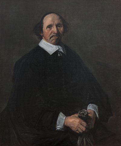 男の肖像、c。 1655-60（キャンバスに油彩） 作： Frans Hals