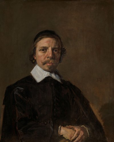 男性の肖像、おそらく聖職者 作： Frans Hals