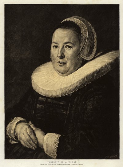 女性の肖像 作： Frans Hals