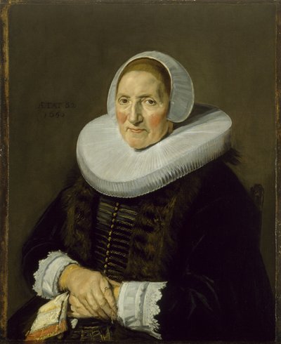 高齢女性の肖像画、1650 作： Frans Hals