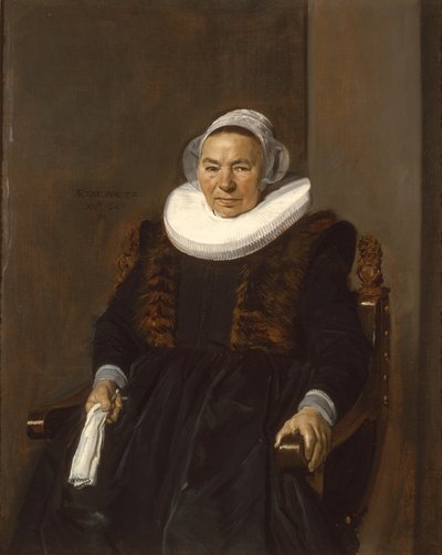 伝統的にメヴロウボドルフと呼ばれる高齢女性の肖像、1643年 作： Frans Hals