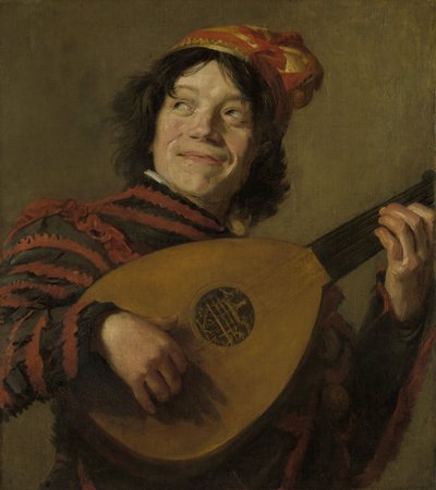 リュート奏者、1623年頃 作： Frans Hals