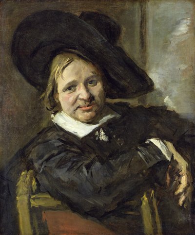 スラウチハットを持つ男、1660年以降 作： Frans Hals