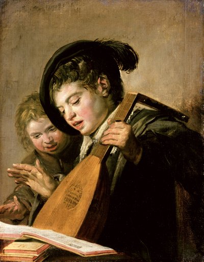 歌う男の子 作： Frans Hals