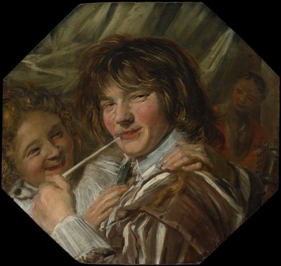 スモーカー、カリフォルニア州。 1623-25。 作： Frans Hals