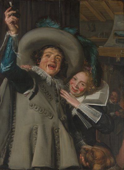 旅館の若い男と女 作： Frans Hals