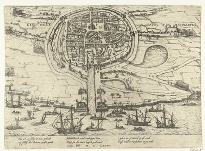 ミデルブルグ包囲戦、1574年 作： Frans Hogenberg