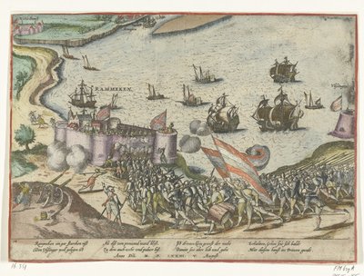 1573 年に占領されたラメケン砦 作： Frans Hogenberg