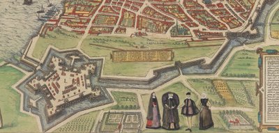 カプラローラのパラッツォ・ファルネーゼ、ブラウンとホーゲンベルグの都市オルビス・テララム、1572-94年。 作： Frans Hogenberg