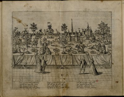 1585年、ユーリッヒクリーブスバーグのジョンウィリアムとバーデンのジャコベアの結婚式 作： Frans Hogenberg