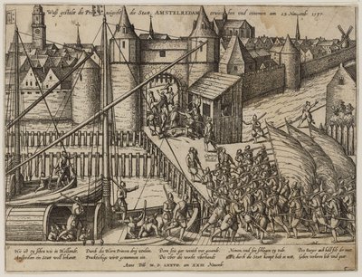 1577年11月23日のアムステルダム襲撃 作： Frans Hogenberg
