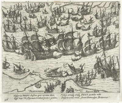 1588年、1613-1615年のスペイン軍艦の沈没 作： Frans Hogenberg