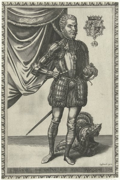 サヴォイア公エマヌエル・フィリベルトの肖像 王と女王の全身肖像画 (シリーズ タイトル) 作： Frans Huys