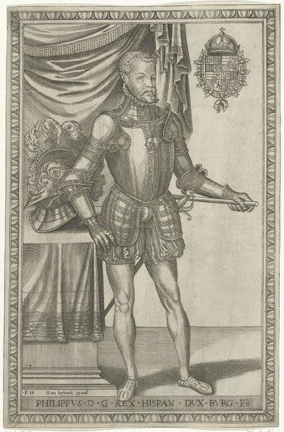 スペイン王フェリペ2世の肖像 王と女王の全身肖像画 (シリーズ タイトル) 作： Frans Huys