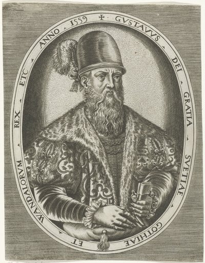 スウェーデン王グスタフ1世の肖像 国王、王妃、王子、王女の肖像 (シリーズ名) 作： Frans Huys