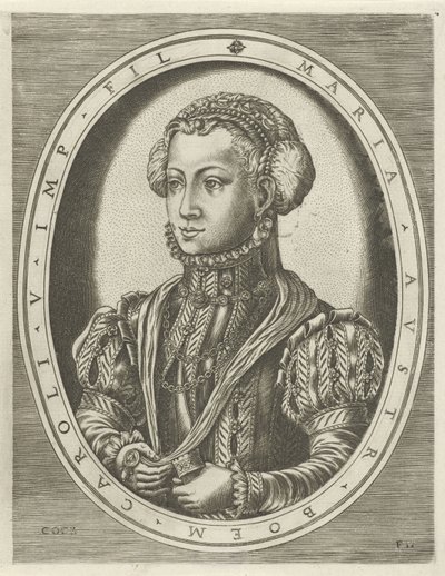 ボヘミアのマリア女王の肖像 国王、王妃、王子、王女の肖像 (シリーズ名) 作： Frans Huys