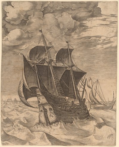 ダッチ・ハルクとボイアー 作： Frans Huys after Pieter Bruegel the Elder