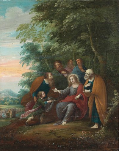 キリストの生涯とその教えの場面（パネルに油彩） 作： Frans III (attr. to) Francken