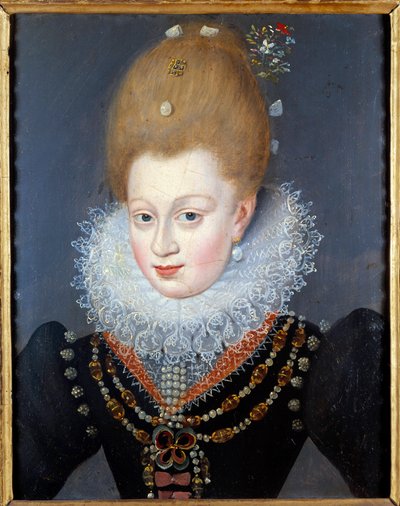 ヘンリー4世の寵愛を受けたガブリエル・デストリーズ（1573-1599）の肖像 匿名で描かれたFrans Pourbus Le Jeune（Francois（Franz）Porbusの作品 作： Frans II (after) Pourbus