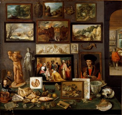 アート＆キュリオジティのキャビネット（絵画 作： Frans II Francken