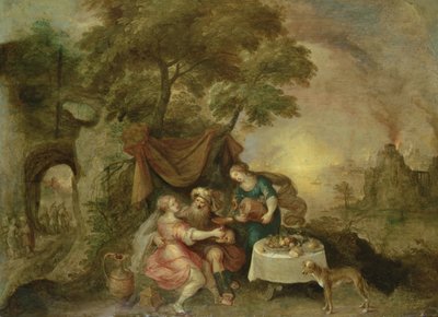 ロットと彼の娘 作： Frans II Francken