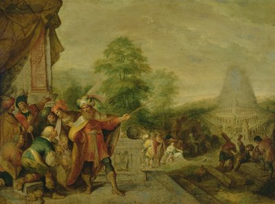 バベルの塔の建物 作： Frans II Francken