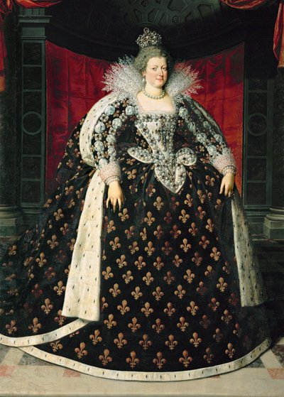 マリア・ド・メディチ、フランス王妃、アンリ4世の妻... 作： Frans II Pourbus