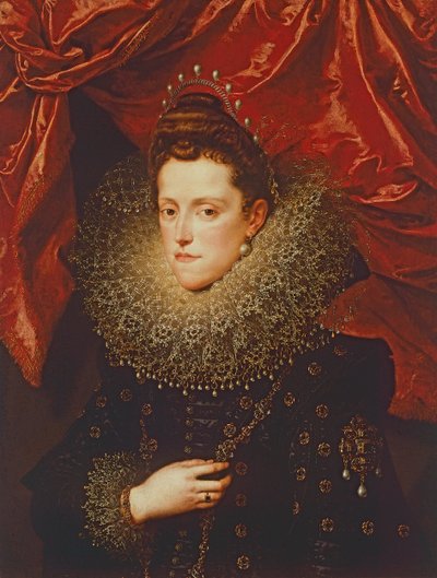 マントヴァ公爵夫人エレオノーラ・デ・メディチの肖像（油彩・キャンバス 作： Frans II Pourbus