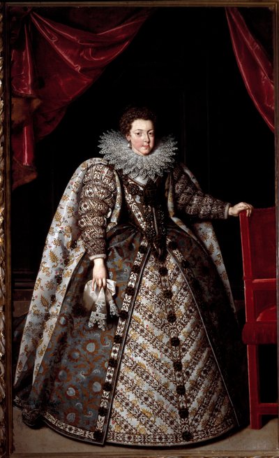 フランスのエリザベート（エリザベート・ド・ブルボン）の肖像 作： Frans II Pourbus