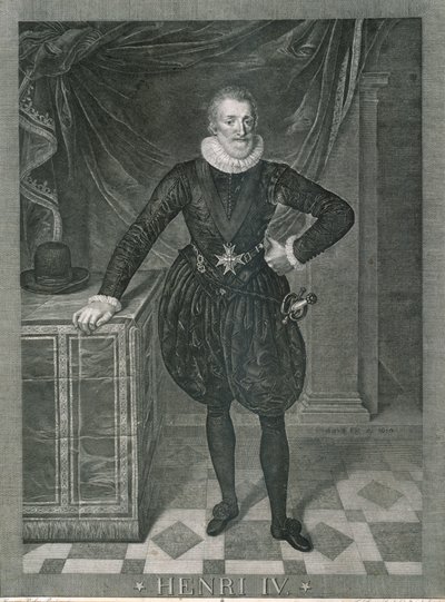 フランスのヘンリー四世の肖像 作： Frans II Pourbus