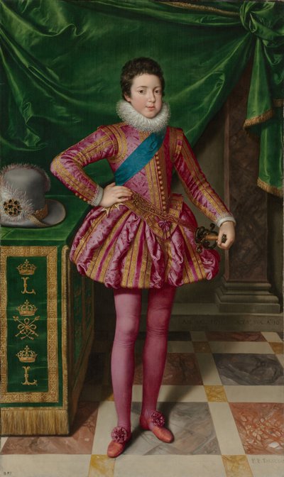 1611年フランスのルイ13世の肖像 作： Frans II Pourbus