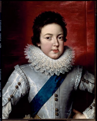 フランス・ナバラ王ルイ13世の肖像」1616年頃（絵画 作： Frans II Pourbus