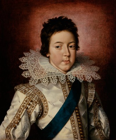 1616年頃のフランス国王ルイ13世の少年の肖像 作： Frans II Pourbus