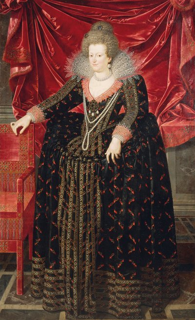 マリア・デ・メディチの肖像（フィレンツェ 作： Frans II Pourbus