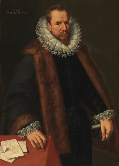 国王の顧問、ニコラス・ヘリンクスの肖像 作： Frans II Pourbus