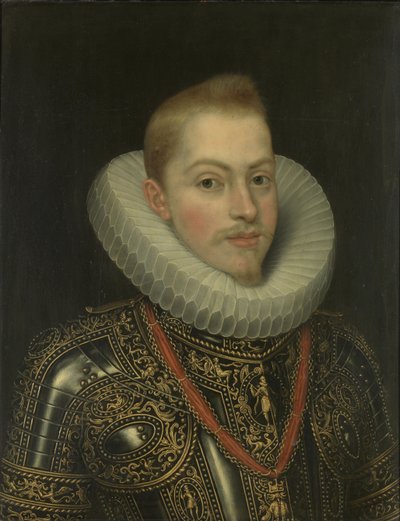 スペイン国王フィリップ3世の肖像、1600年頃 作： Frans II Pourbus