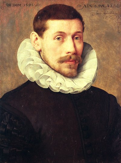 32歳の男の肖像 作： Frans II Pourbus