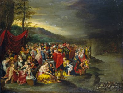 紅海の通過 - 銅に油彩 - アントワープ、フランケンの工房より 作： Frans II the Younger (workshop of) Francken