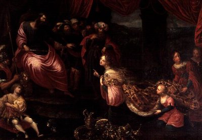ソロモン王とシバの女王 作： Frans II the Younger Francken