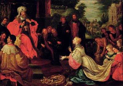 ソロモンとシバの女王 作： Frans II the Younger Francken
